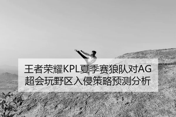 王者荣耀KPL夏季赛狼队对AG超会玩野区入侵策略预测分析
